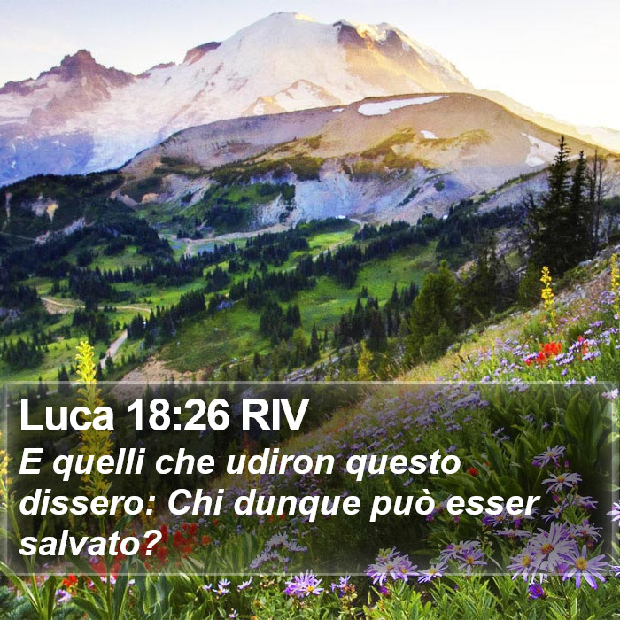 Luca 18:26 RIV Bible Study