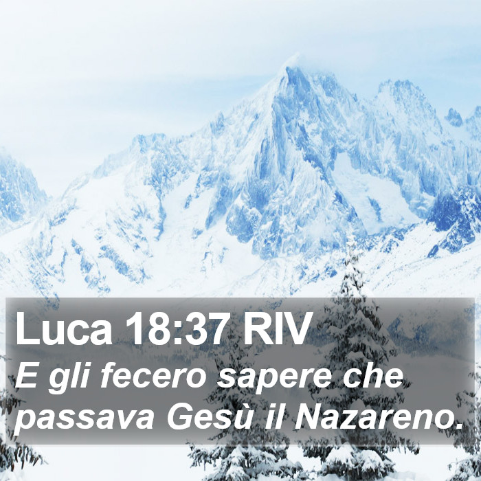 Luca 18:37 RIV Bible Study