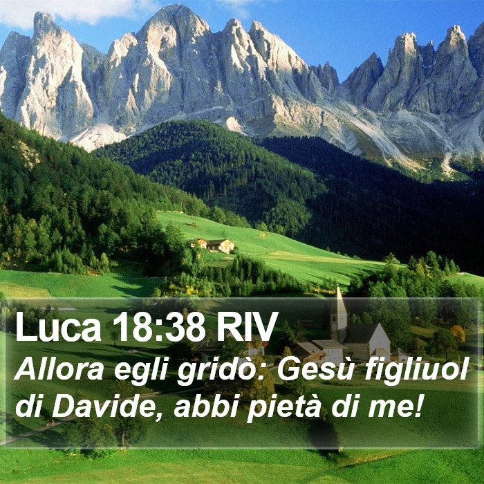 Luca 18:38 RIV Bible Study