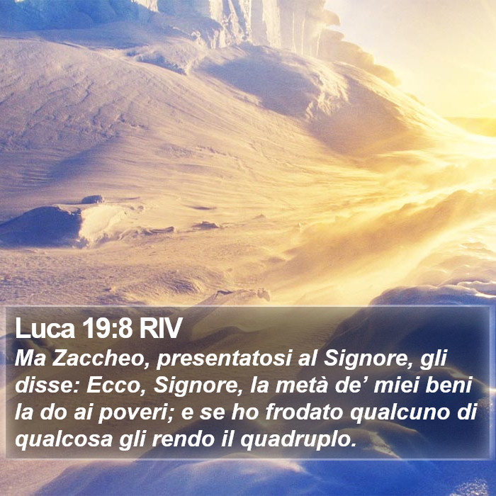 Luca 19:8 RIV Bible Study