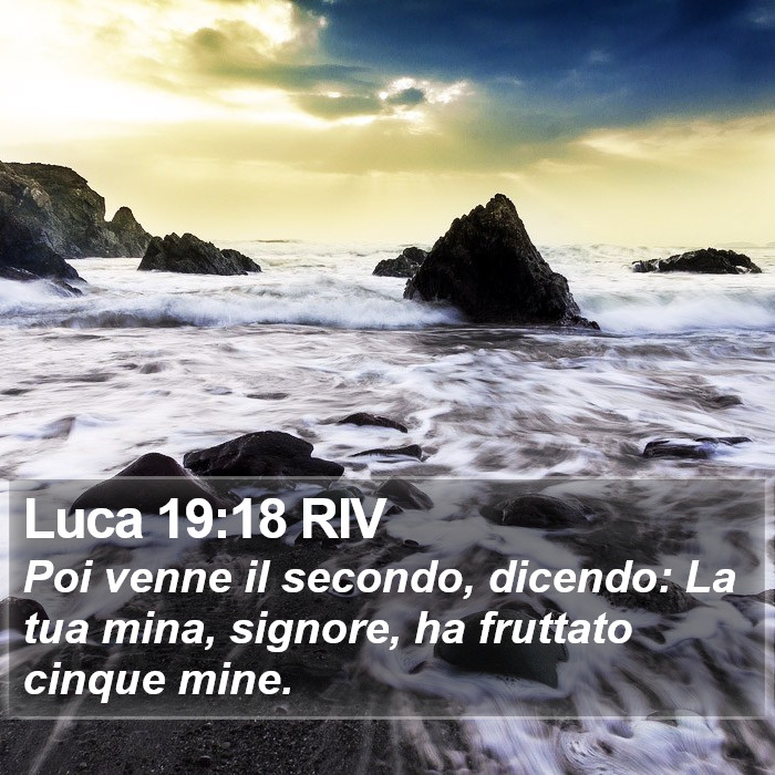 Luca 19:18 RIV Bible Study