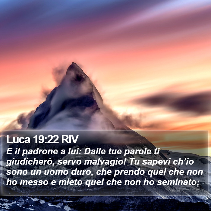 Luca 19:22 RIV Bible Study