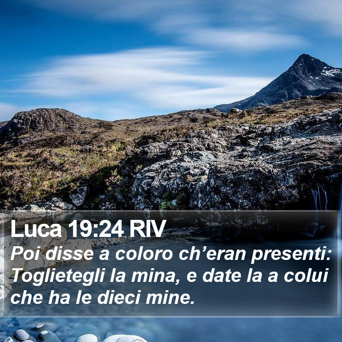 Luca 19:24 RIV Bible Study