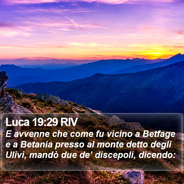 Luca 19:29 RIV Bible Study