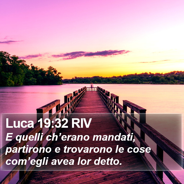 Luca 19:32 RIV Bible Study
