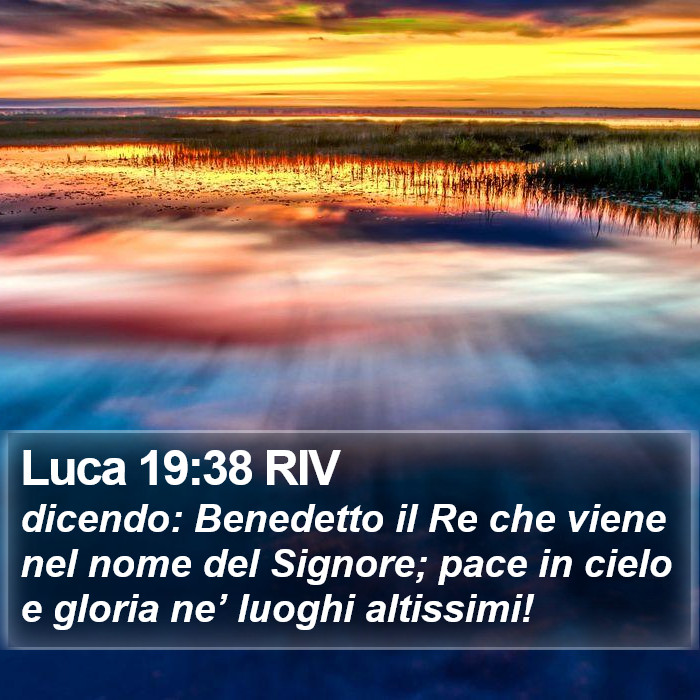 Luca 19:38 RIV Bible Study