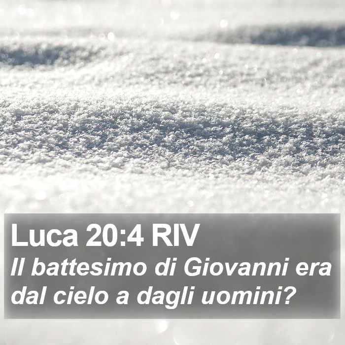 Luca 20:4 RIV Bible Study