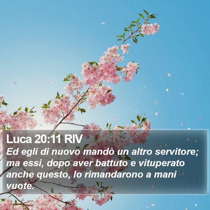 Luca 20:11 RIV Bible Study