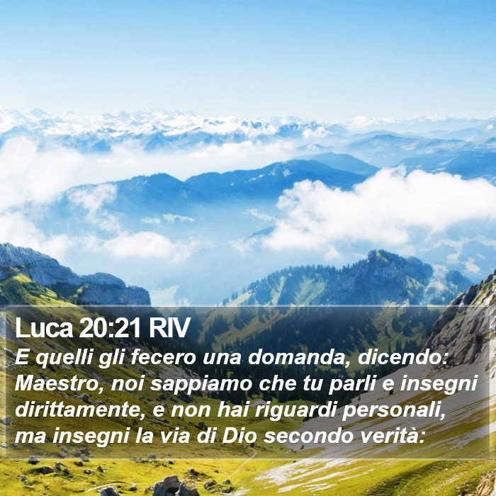 Luca 20:21 RIV Bible Study