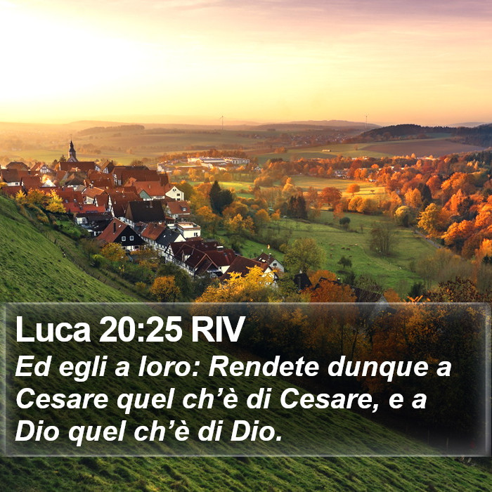 Luca 20:25 RIV Bible Study