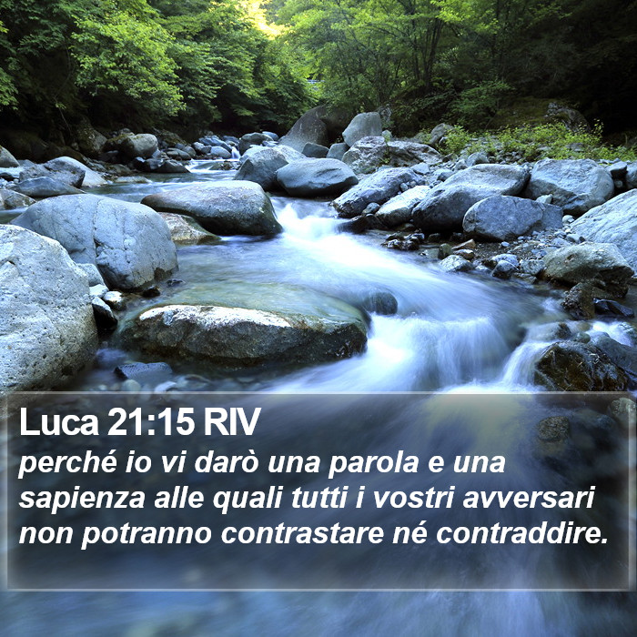 Luca 21:15 RIV Bible Study