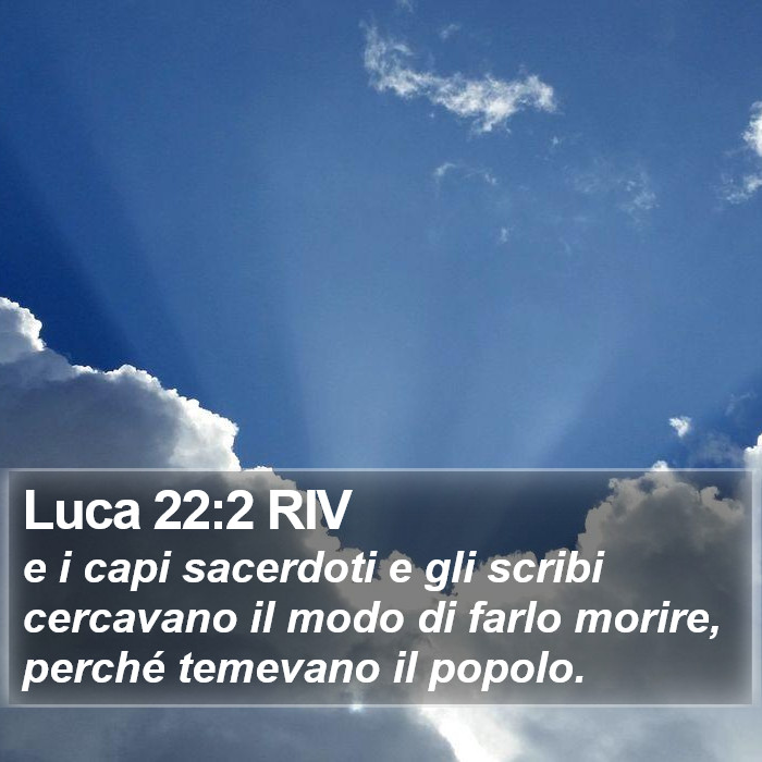 Luca 22:2 RIV Bible Study