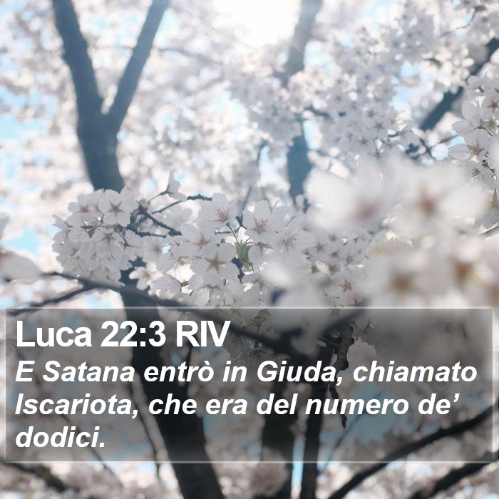 Luca 22:3 RIV Bible Study