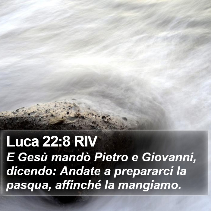 Luca 22:8 RIV Bible Study