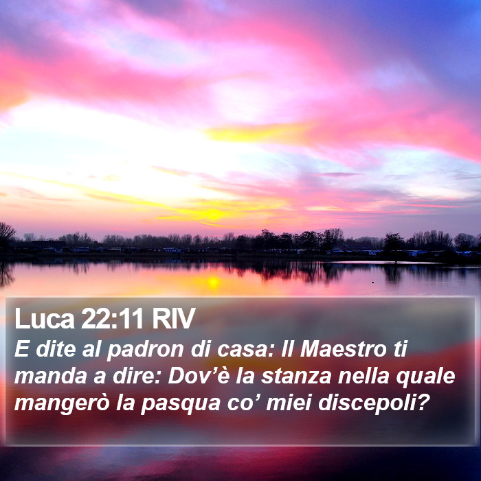 Luca 22:11 RIV Bible Study