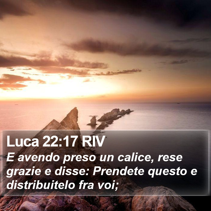 Luca 22:17 RIV Bible Study