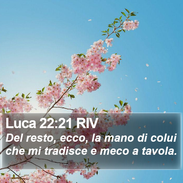 Luca 22:21 RIV Bible Study