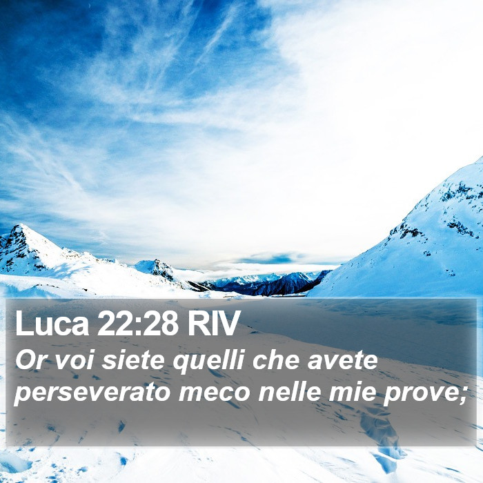 Luca 22:28 RIV Bible Study