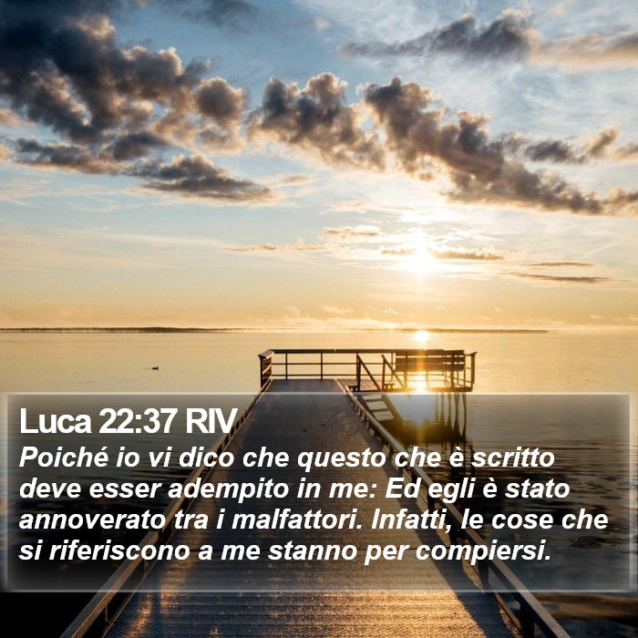 Luca 22:37 RIV Bible Study