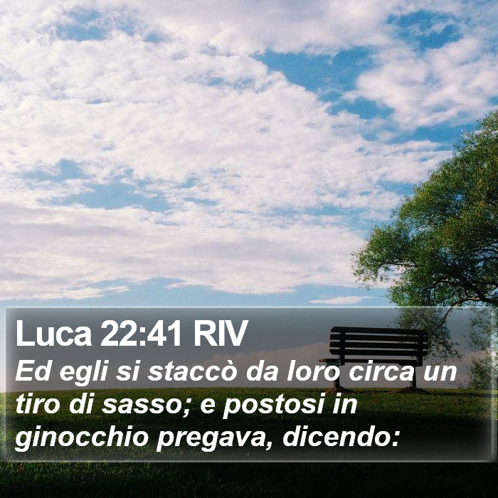 Luca 22:41 RIV Bible Study