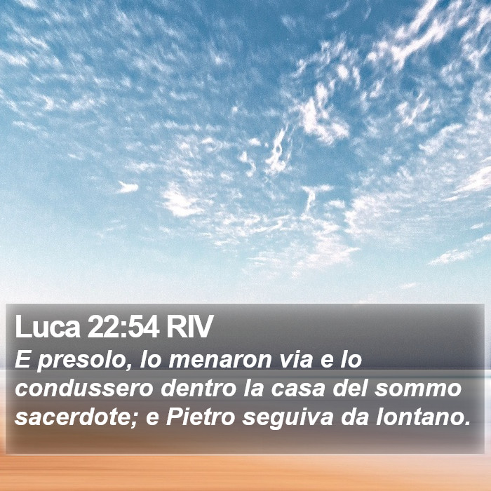 Luca 22:54 RIV Bible Study