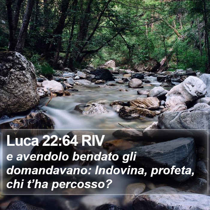 Luca 22:64 RIV Bible Study