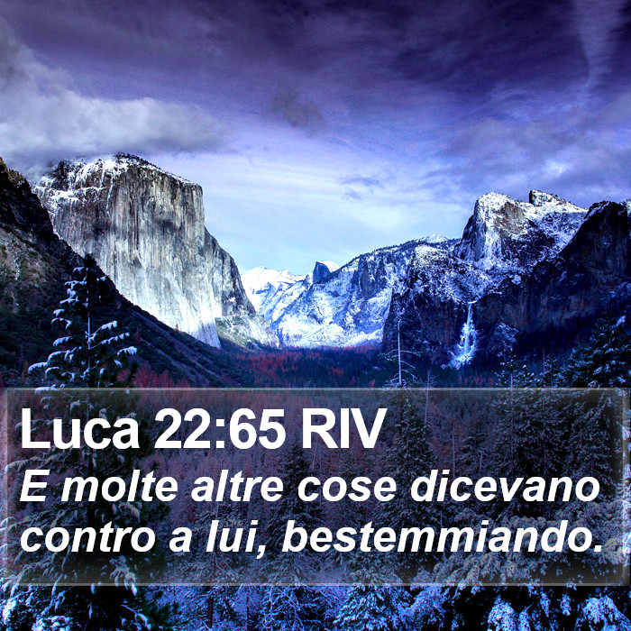 Luca 22:65 RIV Bible Study