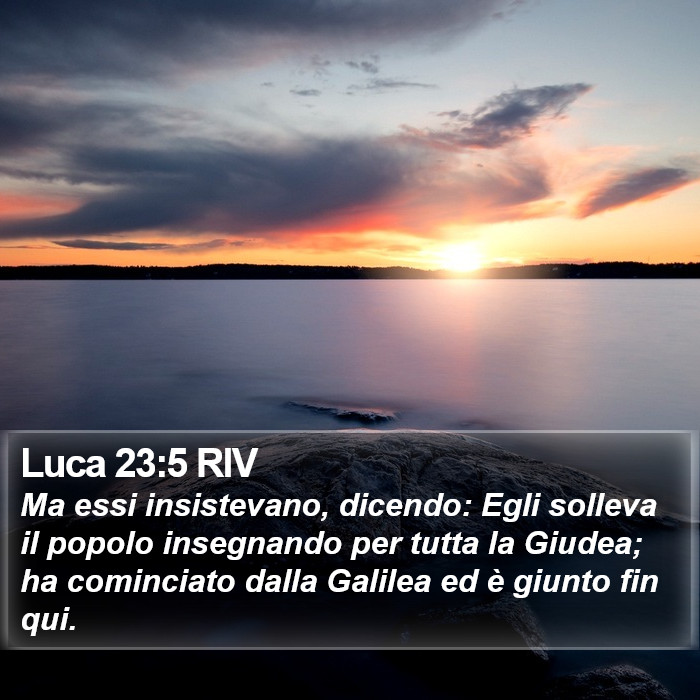 Luca 23:5 RIV Bible Study