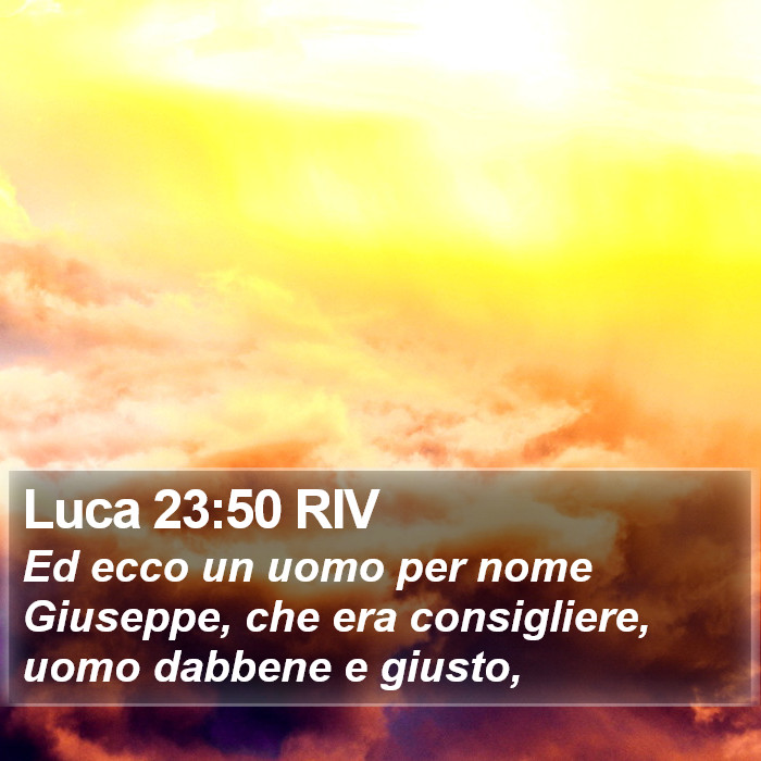 Luca 23:50 RIV Bible Study