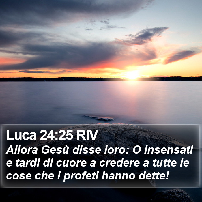 Luca 24:25 RIV Bible Study