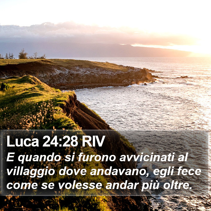 Luca 24:28 RIV Bible Study