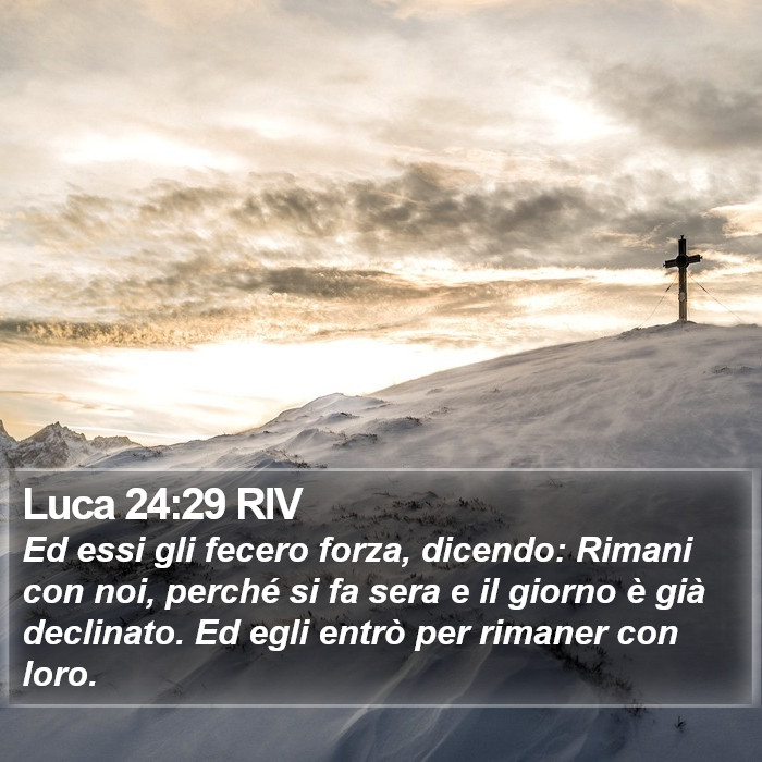 Luca 24:29 RIV Bible Study