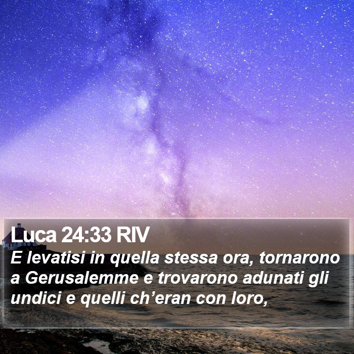 Luca 24:33 RIV Bible Study