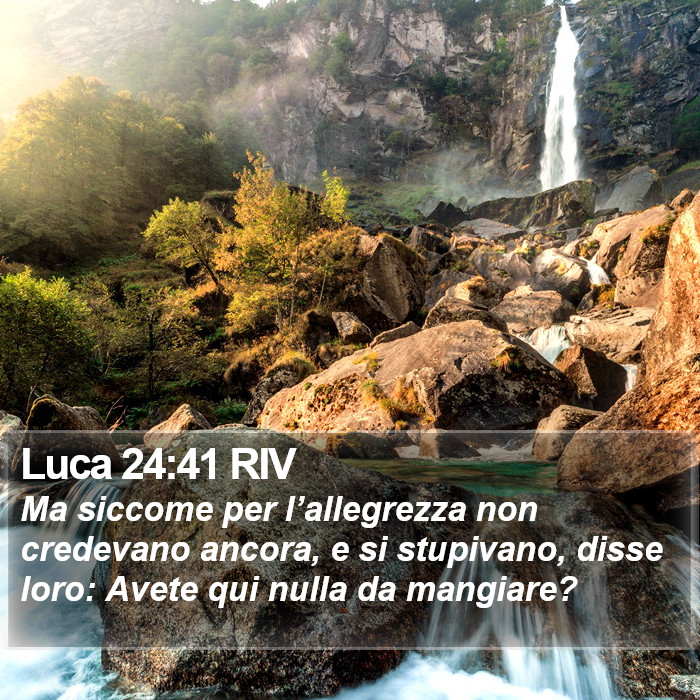 Luca 24:41 RIV Bible Study