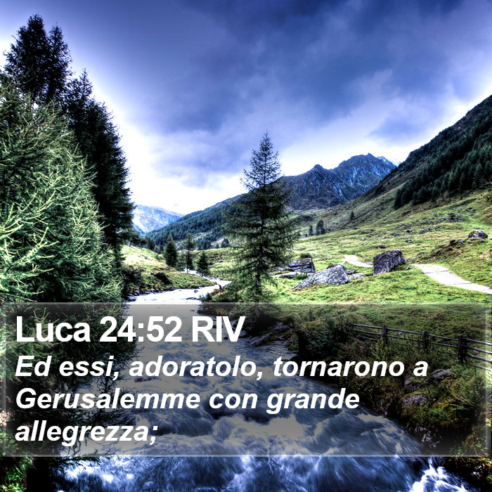 Luca 24:52 RIV Bible Study