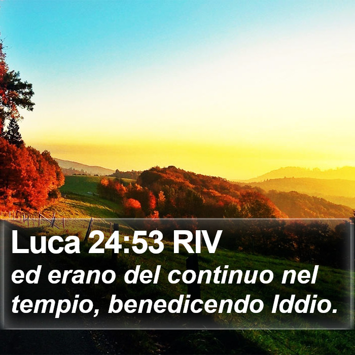 Luca 24:53 RIV Bible Study