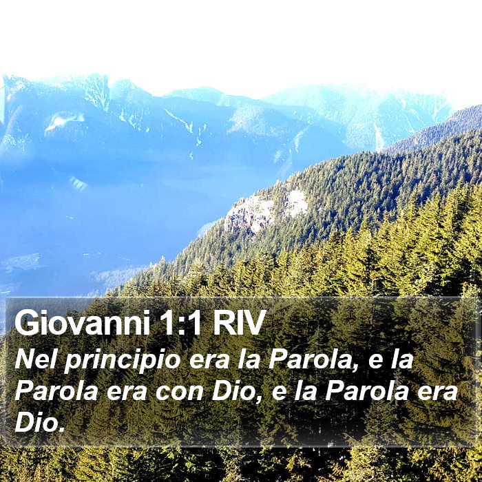 Giovanni 1:1 RIV Bible Study