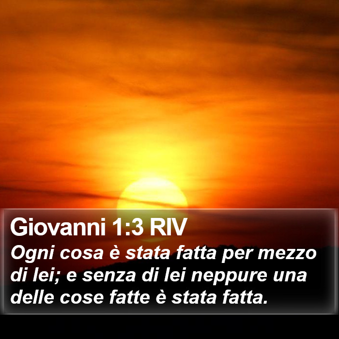 Giovanni 1:3 RIV Bible Study