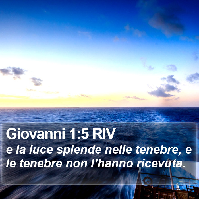 Giovanni 1:5 RIV Bible Study