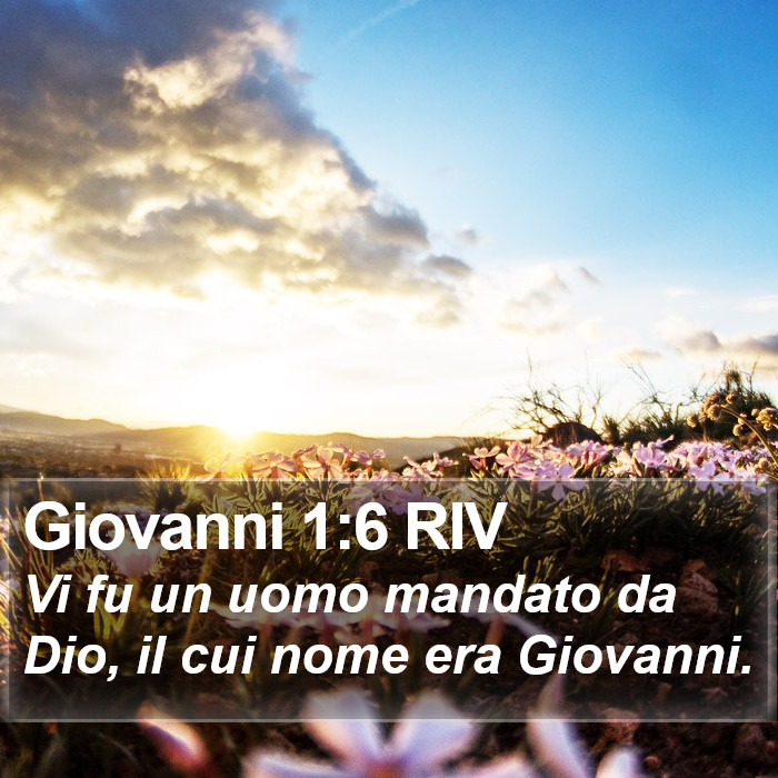 Giovanni 1:6 RIV Bible Study