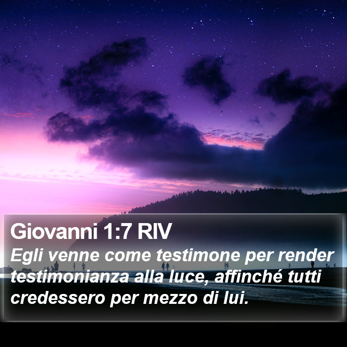 Giovanni 1:7 RIV Bible Study