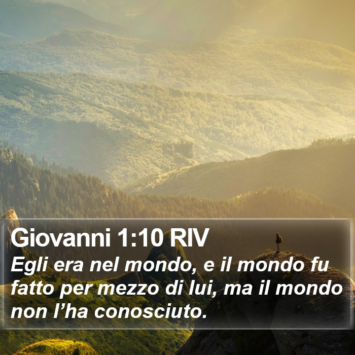 Giovanni 1:10 RIV Bible Study