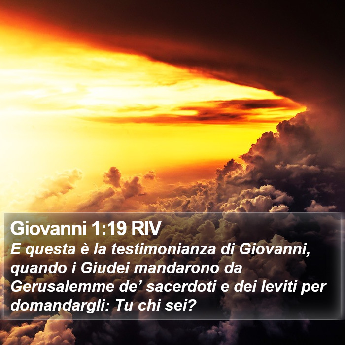 Giovanni 1:19 RIV Bible Study