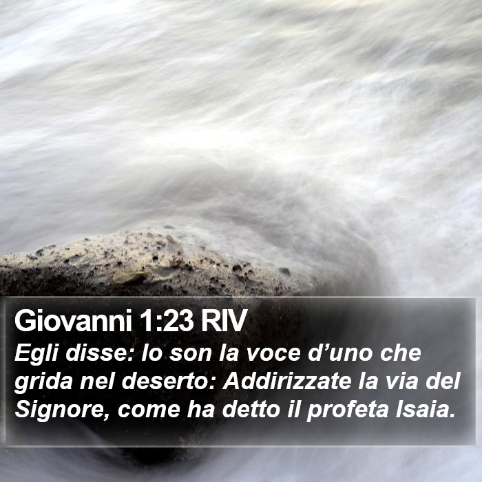 Giovanni 1:23 RIV Bible Study