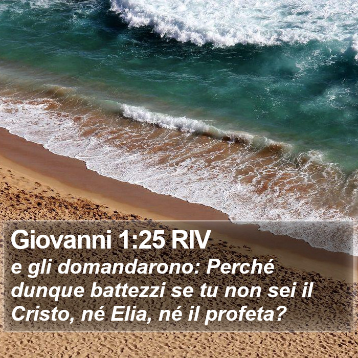 Giovanni 1:25 RIV Bible Study