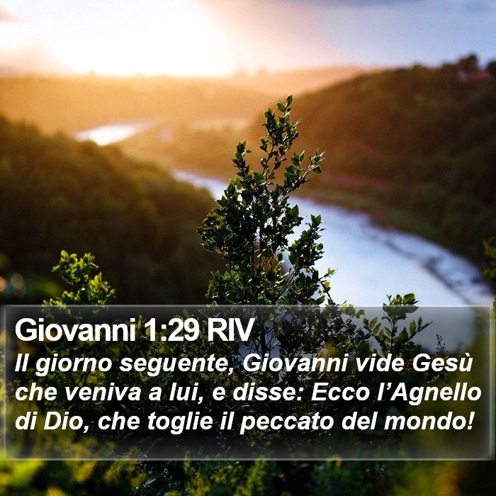 Giovanni 1:29 RIV Bible Study