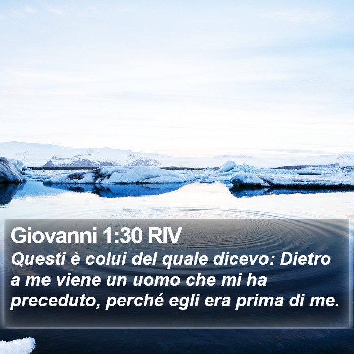 Giovanni 1:30 RIV Bible Study