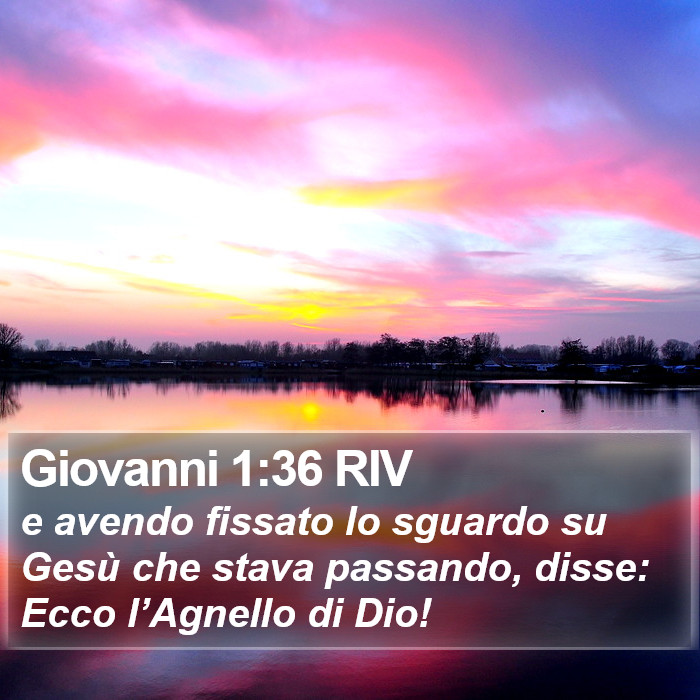 Giovanni 1:36 RIV Bible Study