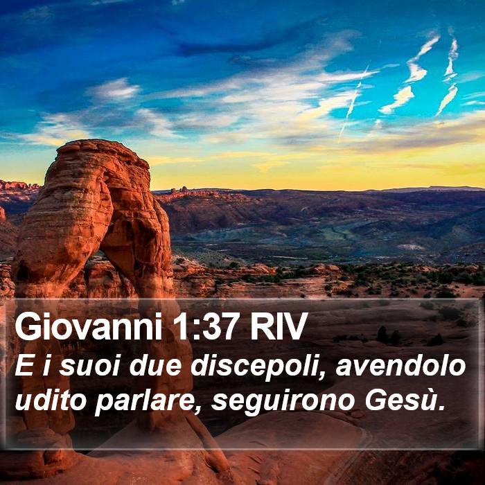 Giovanni 1:37 RIV Bible Study