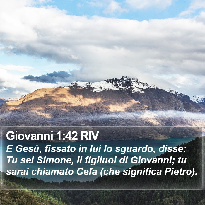 Giovanni 1:42 RIV Bible Study